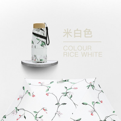 Vreckový dáždnik Malý kreslený slnečník Ľahko prenosný Akadémia pre dážď Ženy Študenti Vodotesný skladací dáždnik