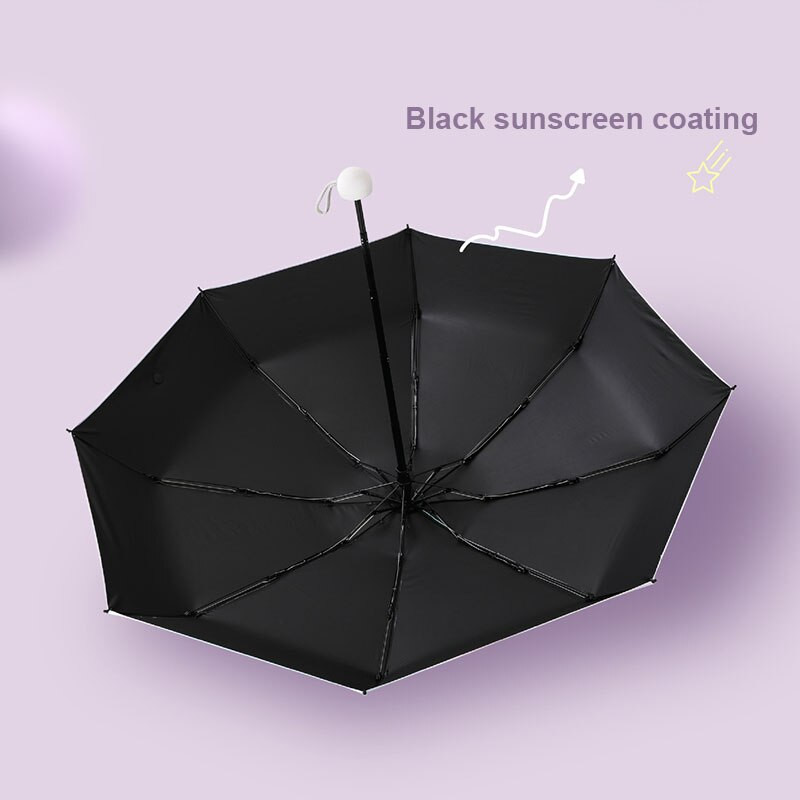 Šareni gradijentni mini kišobran 8 rebara Luksuzni ženski kišobrani Anti UV suncobran 5 sklopivih modnih krema za sunčanje Mali ručni kišobran