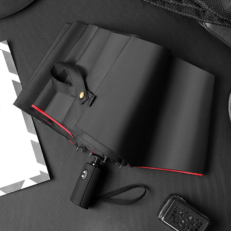 Dvojvrstvový automatický dáždnik, dáždnik, 3-násobný, silný, vetruodolný, dámsky, pánsky, 10K, veľký, obchodný, slnečník