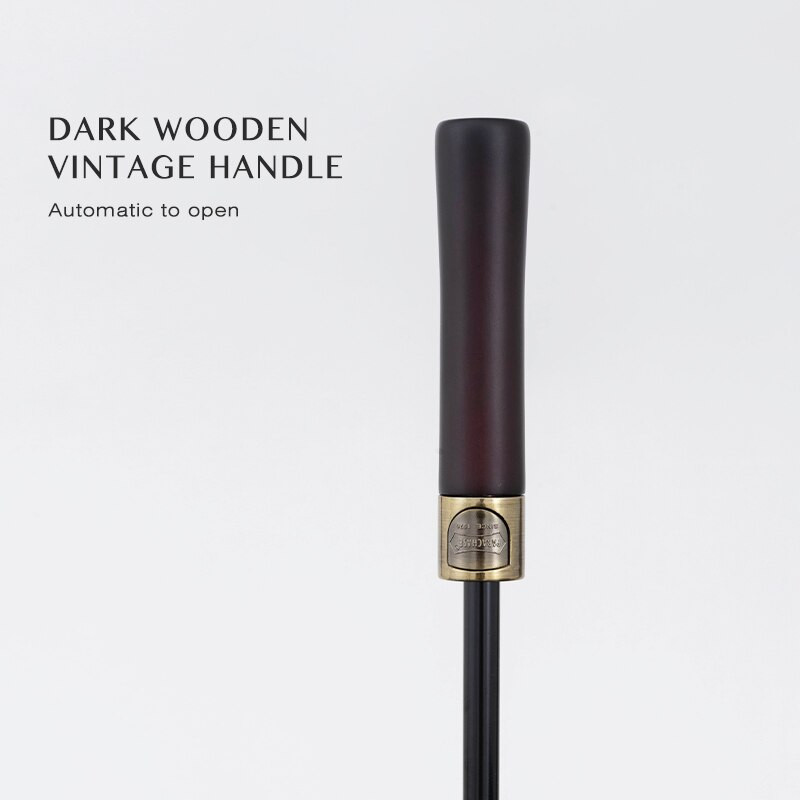 Parachase 132cm veliki kišobran muški poslovni jak kišobran s dugom ručkom kišni ženski štap otporan na vjetar golf veliki kišobrani drveni 8K