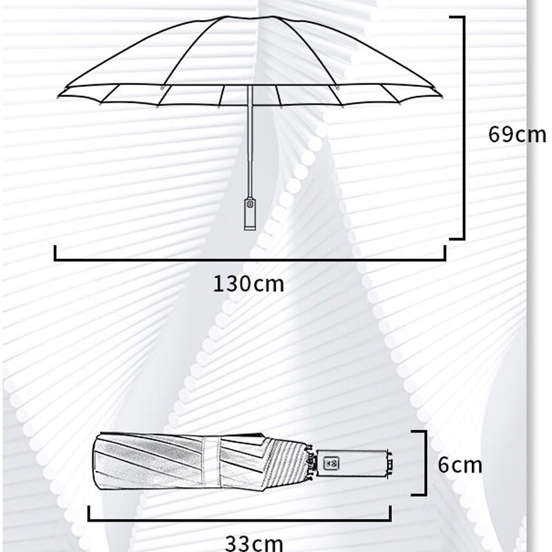 Umbrelă mare de vinil de 130 cm Umbrelă pentru bărbați Umbrelă de ploaie pentru femei Umbrelă de soare pliabilă rezistentă la vânt pentru umbrelă de soare pentru femei