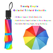 Umbrelă pliabilă curcubeu Umbrele portabile însorite și ploioase