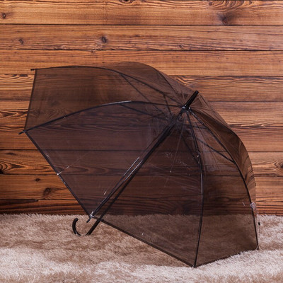 Umbrelă de ploaie PVC Rain Dome Alb Negru Curcubeu Umbrele de petrecere de nuntă Umbrelă cu mâner lung Umbrelă dreaptă pentru femei copii
