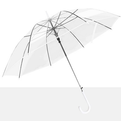 Umbrelă de ploaie PVC Rain Dome Alb Negru Curcubeu Umbrele de petrecere de nuntă Umbrelă cu mâner lung Umbrelă dreaptă pentru femei copii