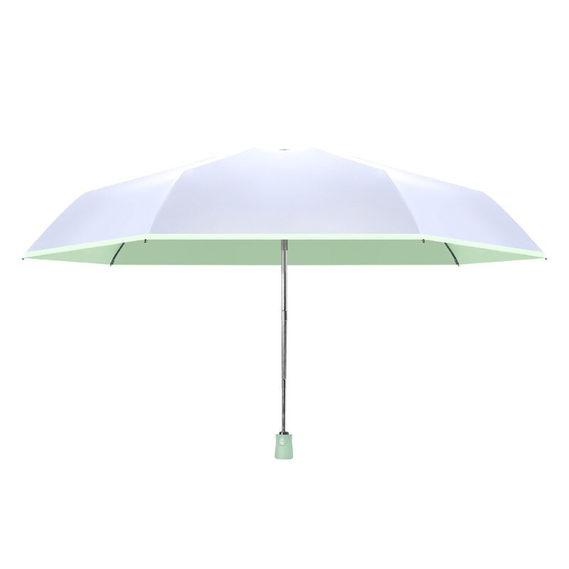 YADA Módny 5-násobný mini vreckový automatický dáždnik pre ženy a mužov, anti-UV dáždniky, skladací, daždivý, jednofarebný dáždnik YD200084