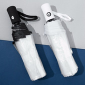 Priehľadný automatický dáždnik proti dažďu, 8 rebier, čierny, vetruodolný, automatický skladací dáždnik pre mužov a ženy, cestovanie, biznis, skladací slnečník do auta