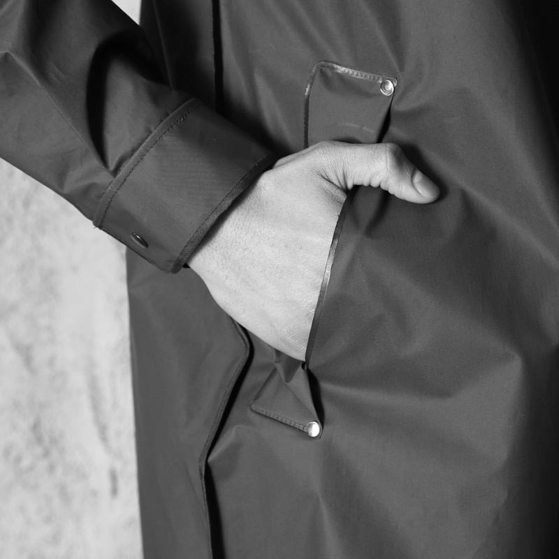 Negru de modă pentru adulți, impermeabilă, lungă, haină de ploaie, femei, bărbați, cu glugă, pentru drumeții în aer liber, călătorii, pescuit, alpinism, îngroșat