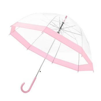 Ομπρέλα βροχής 4 χρωμάτων Διαφανής με μακριά λαβή Εξαιρετικά ελαφριά γυναικείες Παιδικές γυναικείες ομπρέλες Dropshipping