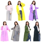 Pelernă de ploaie lungă, neagră, de modă pentru adulți, pentru femei, bărbați, cu glugă, pentru drumeții în aer liber, călătorii, pescuit, alpinism, îngroșată