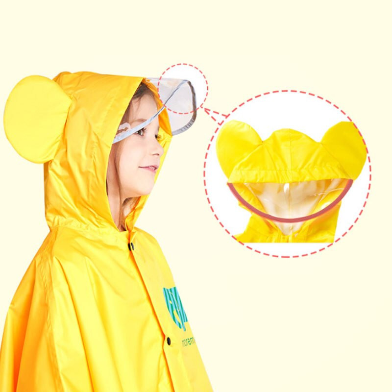Pelernă de ploaie pentru copii din desene animate Poncho de ploaie cu bor mare transparentă pentru copii, băiat, fată, haine de ploaie, cu dinozaur, pelerina pentru studenți, echipament de ploaie
