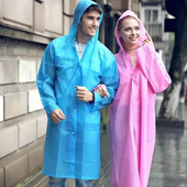 Pánsky nepremokavý pršiplášť, priehľadná EVA dlhá bunda, dámska bunda s kapucňou, gombíkový pršiplášť, cyklistický pršiplášť s kapucňou, kempingový pršiplášť