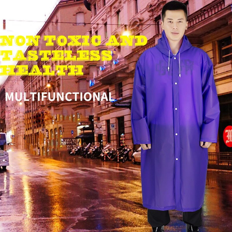 Pánsky nepremokavý pršiplášť, priehľadná EVA dlhá bunda, dámska bunda s kapucňou, gombíkový pršiplášť, cyklistický pršiplášť s kapucňou, kempingový pršiplášť