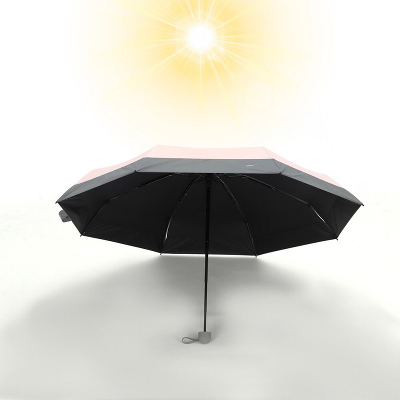 6/8 rebrový mini dáždnik s ochranou proti UV žiareniu, malý skladací dáždnik, vetruodolný, prenosný vreckový dáždnik pre ženy a mužov, detský cestovný dáždnik