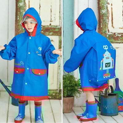 Jesenné a zimné detské oxfordské pláštenky, nepremokavé, vetruodolné, s kapucňou, pršiplášť na udržanie tepla s taškou