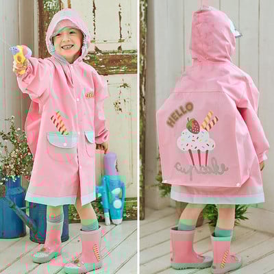 Jesenné a zimné detské oxfordské pláštenky, nepremokavé, vetruodolné, s kapucňou, pršiplášť na udržanie tepla s taškou