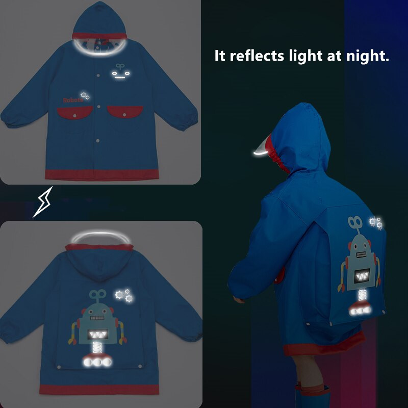 Jesenné a zimné detské oxfordské pláštenky, nepremokavé, vetruodolné, s kapucňou, pršiplášť na udržanie tepla s taškou