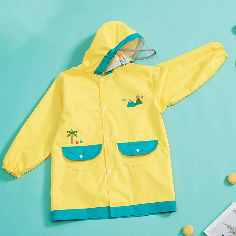 Jesenné a zimné detské oxfordské pláštenky, nepremokavé, vetruodolné, s kapucňou, pršiplášť na udržanie tepla s taškou