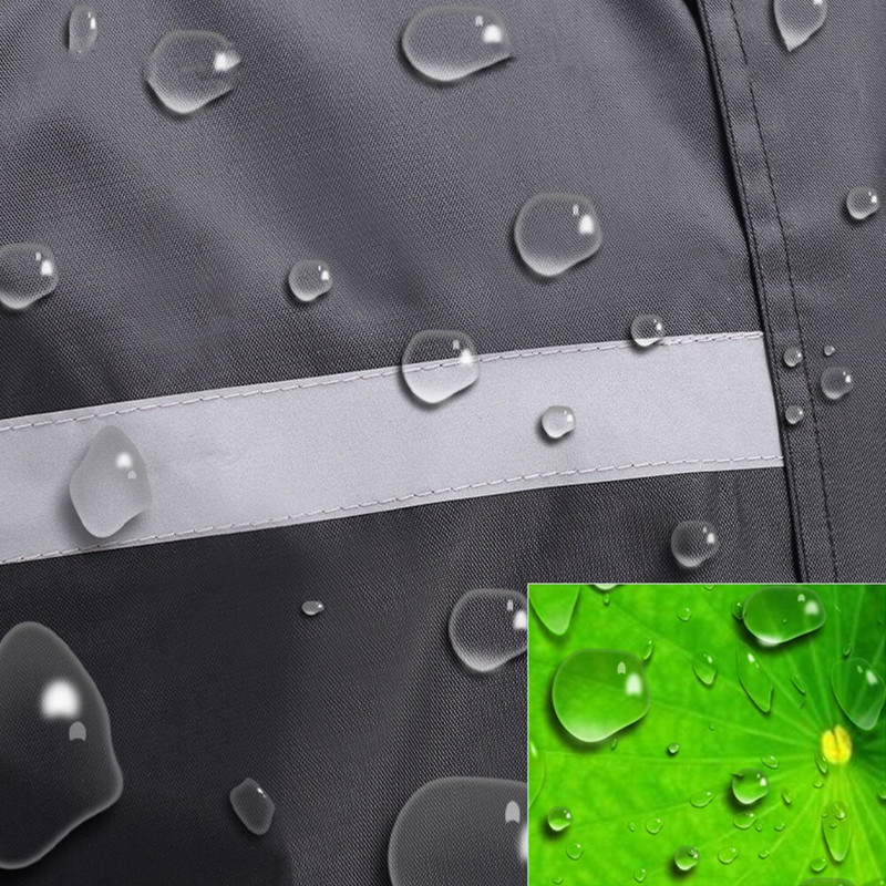 Fekete divatos felnőtt vízálló hosszú esőkabát női férfi esőkabát kapucnis szabadtéri túrázáshoz utazáshoz horgászathoz hegymászáshoz vastagított