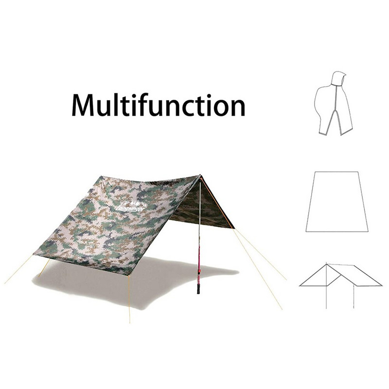 Asinse 3 în 1 în aer liber, impermeabilă, ușoară, reutilizabilă, haină de ploaie, bărbați, femei, cu glugă și brațe reglabile pentru drumeții, vânătoare, urcare