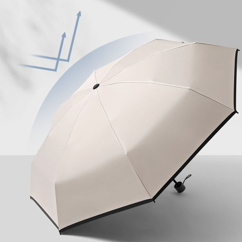 8 Ribs Pocket Mini Umbrella Anti UV Paraguas Sun Umbrella Vihmamust kattega Kerge kokkupandav kaasaskantavad vihmavarjud Naistele Meestele Tüdrukutele