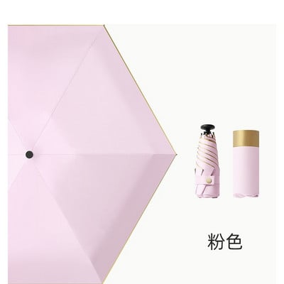 Slnečný dáždnik, veľmi malý mini dáždnik, skladací dáždnik, vreckový dáždnik, ochrana pred slnkom a ultrafialovým žiarením