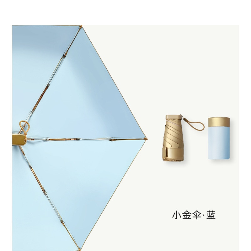 Slnečný dáždnik, veľmi malý mini dáždnik, skladací dáždnik, vreckový dáždnik, ochrana pred slnkom a ultrafialovým žiarením