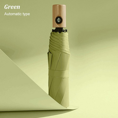 Plne automatický vstavaný reflexný LED svetelný dáždnik, trojnásobný skladací dáždnik, 10 cestovných dáždnikov, vetruodolný dáždnik, osvetlenie dáždnika do dažďa