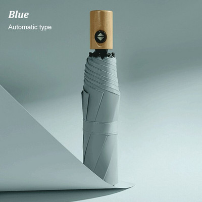 Plne automatický vstavaný reflexný LED svetelný dáždnik, trojnásobný skladací dáždnik, 10 cestovných dáždnikov, vetruodolný dáždnik, osvetlenie dáždnika do dažďa