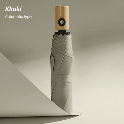 Plne automatický vstavaný reflexný LED svetelný dáždnik, trojnásobný skladací dáždnik, 10 cestovných dáždnikov, vetruodolný dáždnik, osvetlenie dáždnika do dažďa