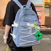 Pánsky textilný batoh s nápisom a šnúrkami