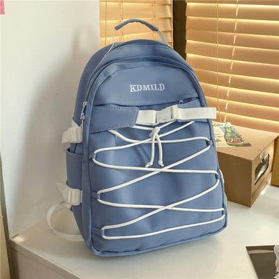 Pánsky textilný batoh s nápisom a šnúrkami