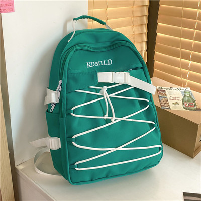 Pánsky textilný batoh s nápisom a šnúrkami