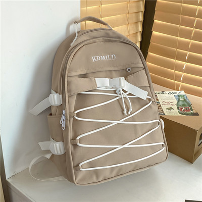 Pánsky textilný batoh s nápisom a šnúrkami