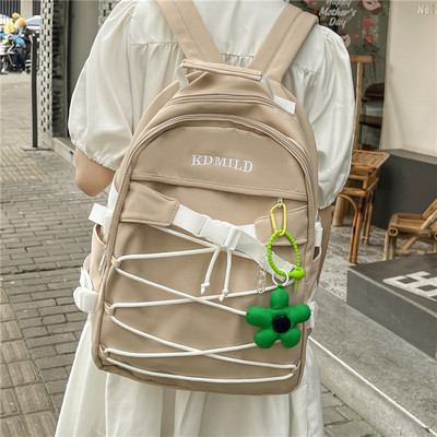 Pánsky textilný batoh s nápisom a šnúrkami