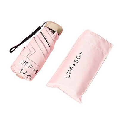 2022 m. naujas mini kišeninis moteriškas skėtis itin lengvas lietaus skėtis mergaičių nešiojamas sulankstomas skėtis nuo UV spindulių