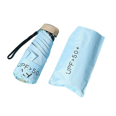 2022 m. naujas mini kišeninis moteriškas skėtis itin lengvas lietaus skėtis mergaičių nešiojamas sulankstomas skėtis nuo UV spindulių