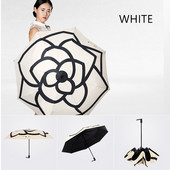 En-gros Umbrelă de ploaie rezistentă la vânt Femei Umbrelă de soare anti-UV Parapluie Lady Gift Trei umbrele pliabile