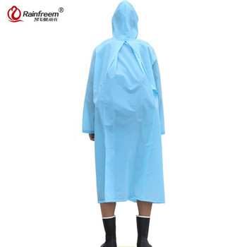 Rainfreem Νέας σχεδίασης αναδιπλούμενο σακίδιο πλάτης Θέση ελαφρύ αδιάβροχο Γυναικείο/ανδρικό αδιαπέραστο πλαστικό διαφανές Rain Gear Poncho