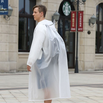 Rainfreeme Nový dizajn Skladací batoh Ľahký pršiplášť Dámsky/pánsky Nepriepustný plastový Priehľadný pršiplášť Pončo