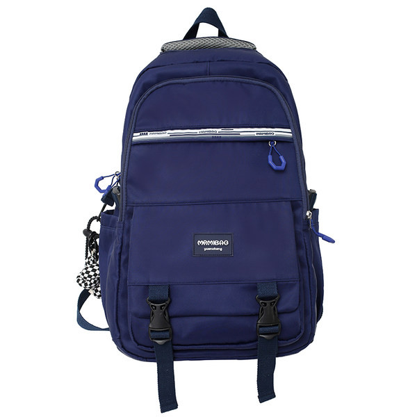 Rucsac pentru bărbați cu formă pătrată și breloc