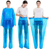 Jednorazový pršiplášť pre dospelých, nepremokavý pršiplášť s kapucňou, pršiplášť, prachotesný, farebný, náhodný, S55