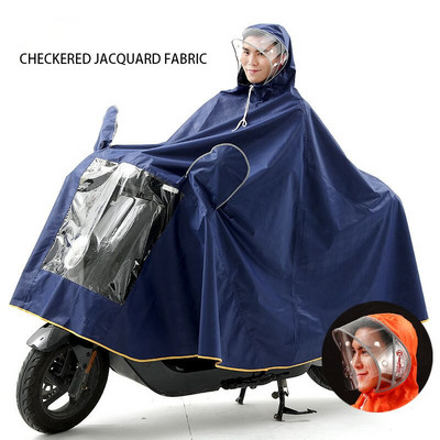 Lietaus pončas, atsparus vėjui, atsparus vandeniui su veidrodžio dangteliu Siamo vienvietis su gaubtu lietpalčiu Motociklo skalbimo moteriškas vyriškas paltas nuo lietaus
