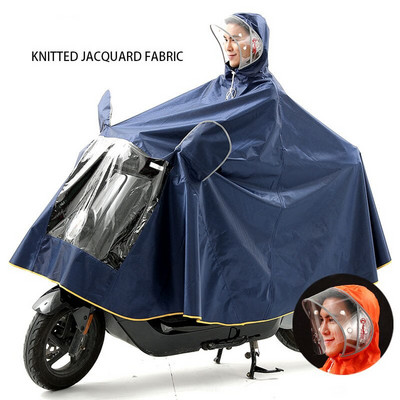 Lietaus pončas, atsparus vėjui, atsparus vandeniui su veidrodžio dangteliu Siamo vienvietis su gaubtu lietpalčiu Motociklo skalbimo moteriškas vyriškas paltas nuo lietaus