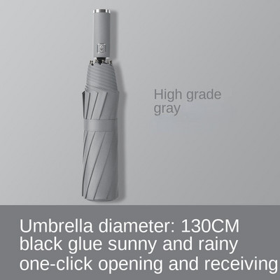 Veľký skladací silný vetruodolný cestovný dáždnik pre rodiny 130 cm, veľký paraguas, 3-násobný dáždnik do dažďa a búrky pre mužov