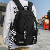 Pánsky ležérny batoh so zapínaním na zips a nápisom