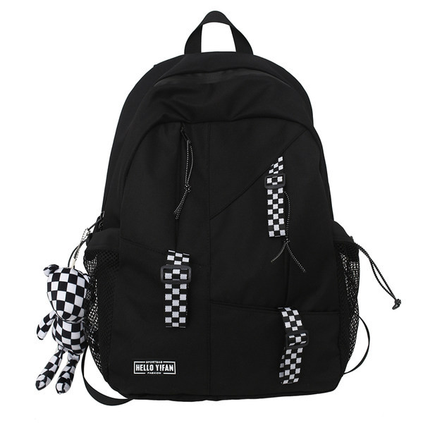 Pánsky ležérny batoh so zapínaním na zips a nápisom