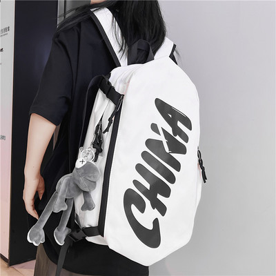 Rucsac casual pentru bărbați cu breloc