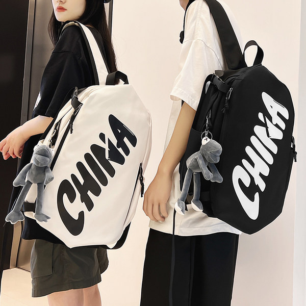 Rucsac casual pentru bărbați cu breloc