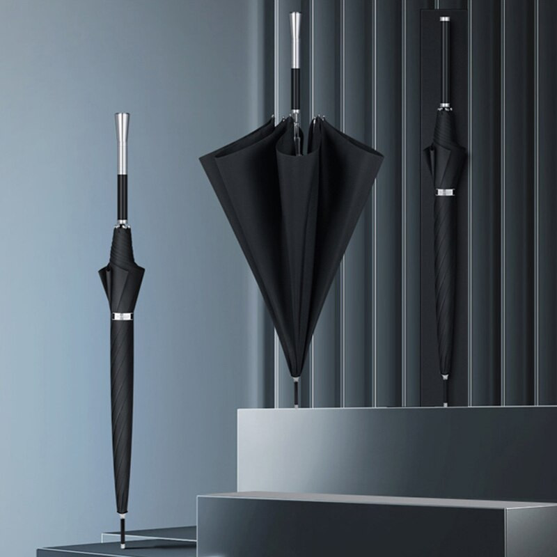 Luxusný dáždnik pre mužov, biznis, 115 cm dlhá rukoväť, veľký dáždnik, vetruodolný, 8K golfový dizajnérsky dáždnik Umbrellas Corporation, silné dažde