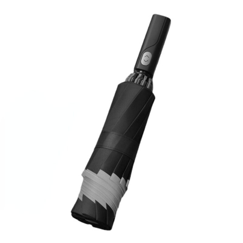 Reflexný skladací automatický dáždnik s ochranou proti dažďu, UV žiarením pre mužov a ženy, obchodný dáždnik, veľký, 3-skladací